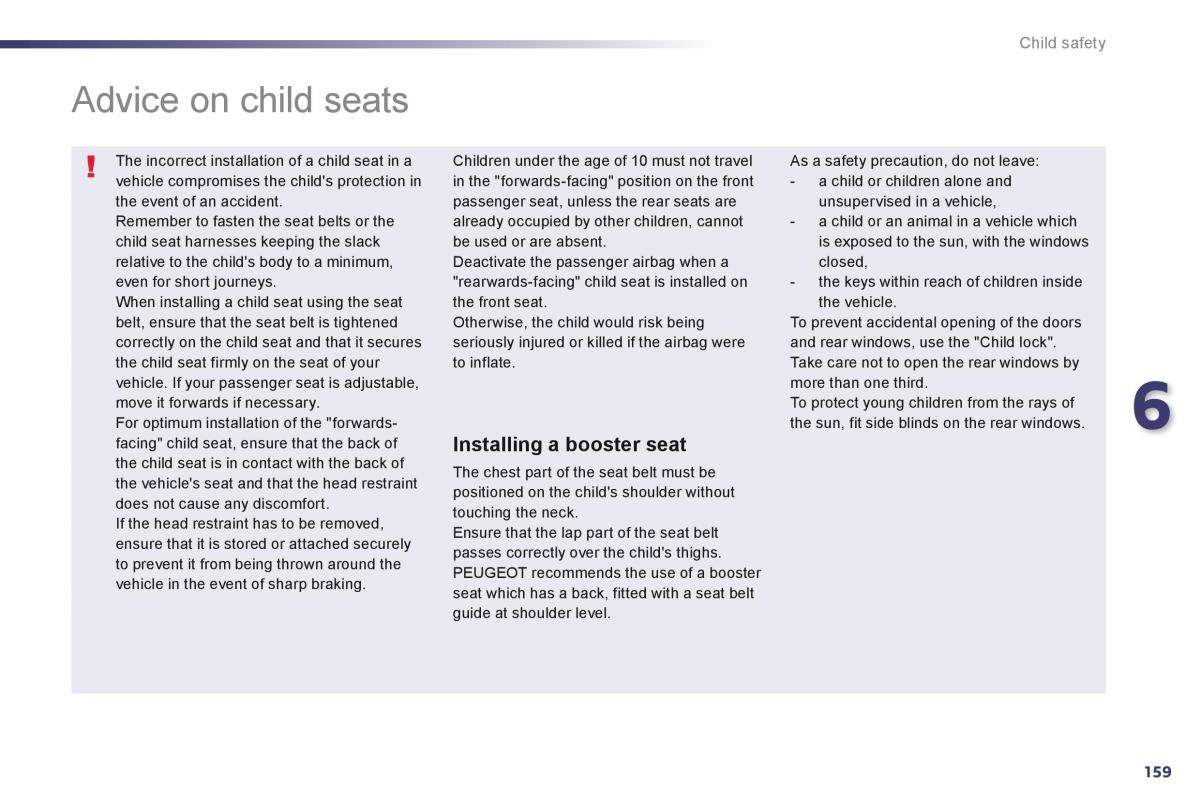 Peugeot 508 owners manual / page 161