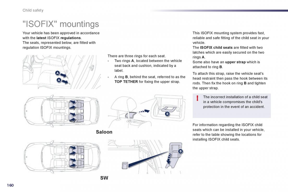 Peugeot 508 owners manual / page 162