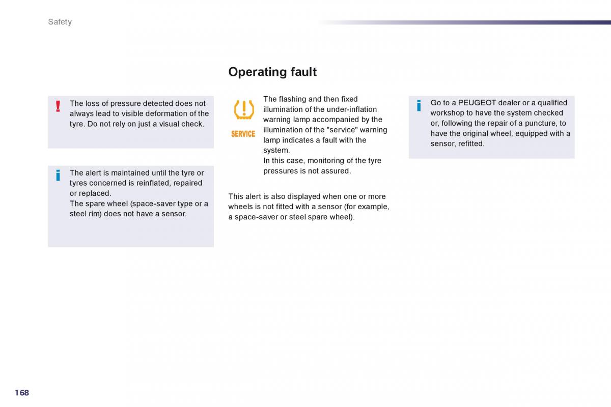 Peugeot 508 owners manual / page 170