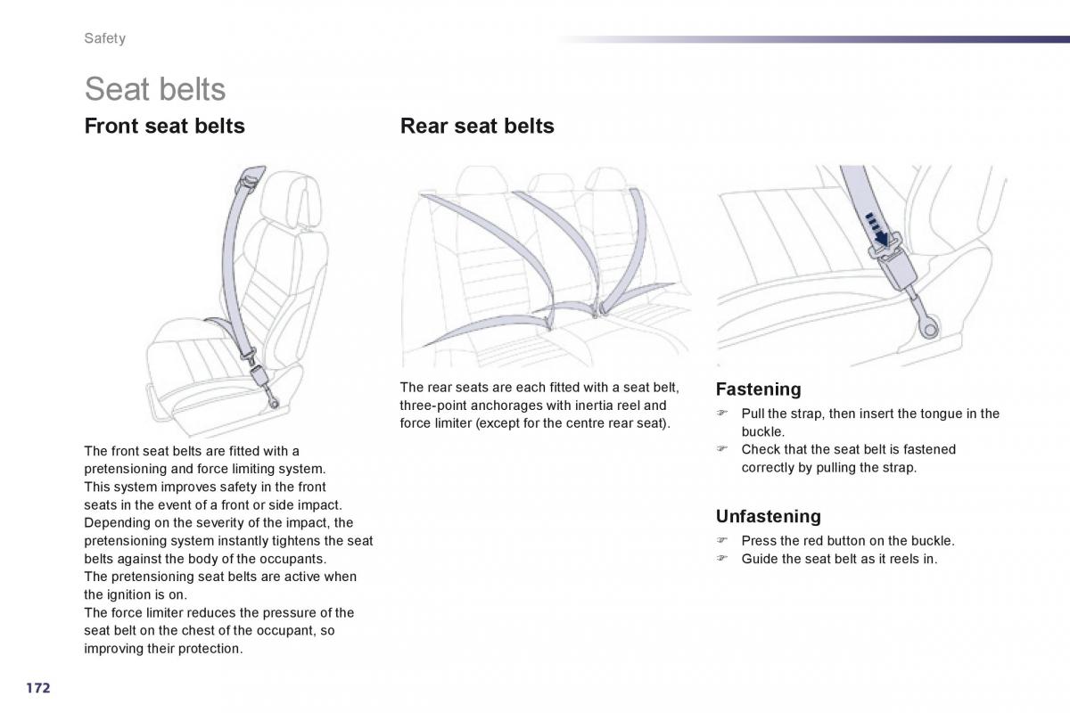 Peugeot 508 owners manual / page 174