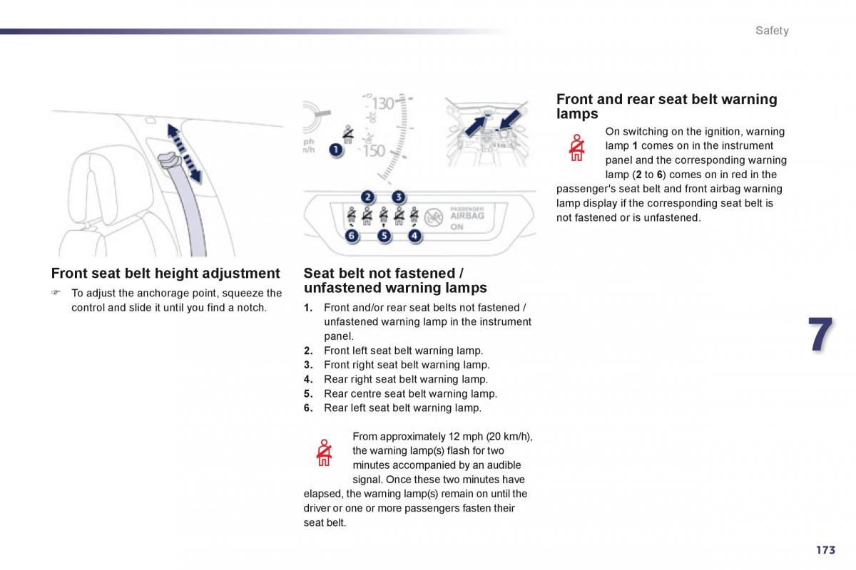 Peugeot 508 owners manual / page 175