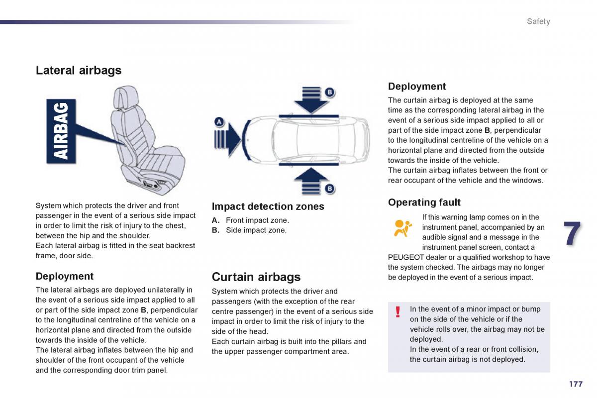 Peugeot 508 owners manual / page 179