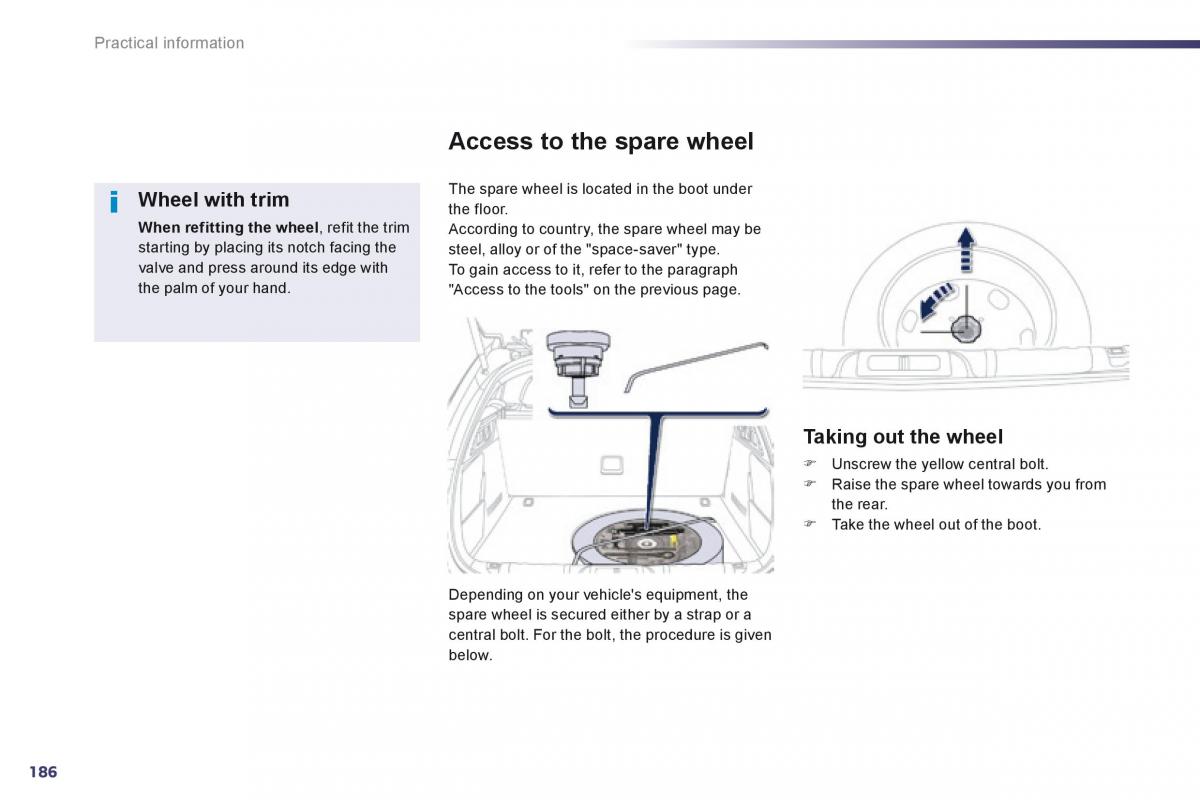 Peugeot 508 owners manual / page 188