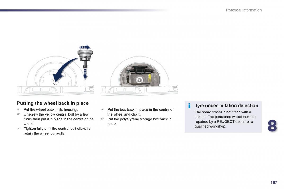 Peugeot 508 owners manual / page 189