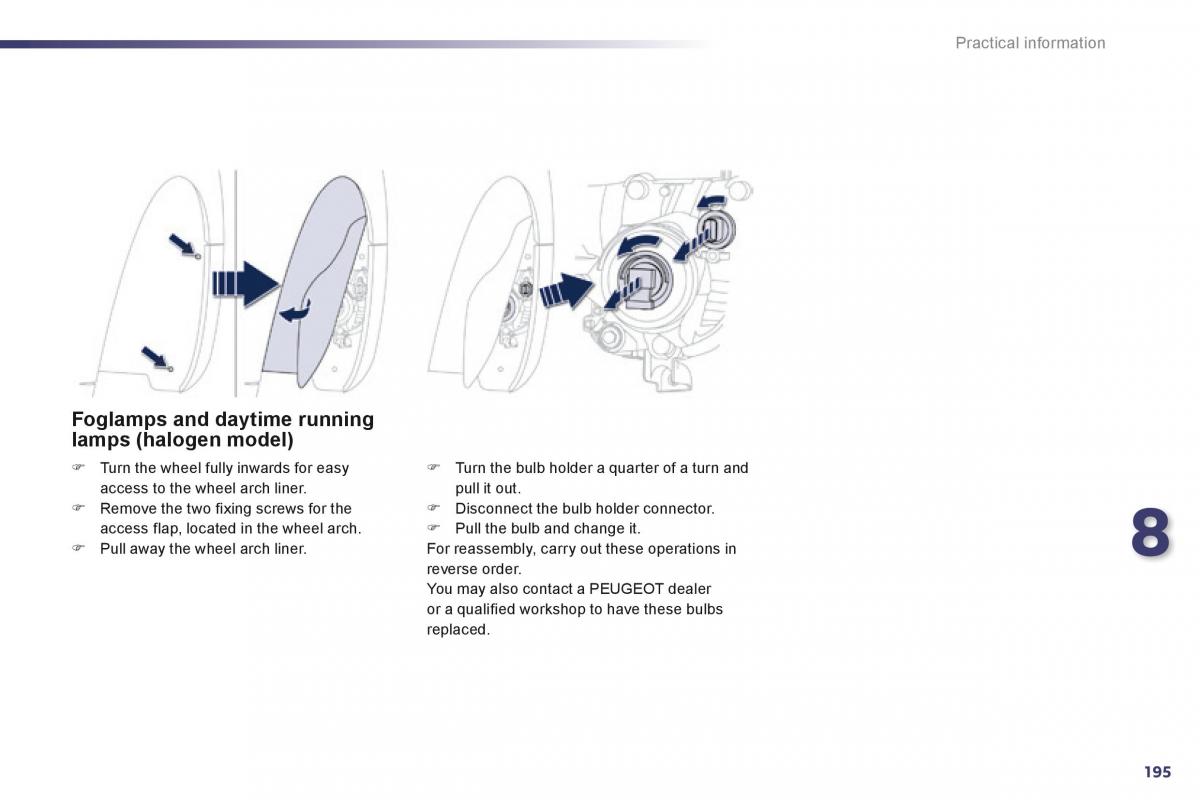 Peugeot 508 owners manual / page 197