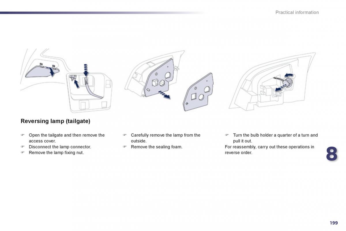 Peugeot 508 owners manual / page 201