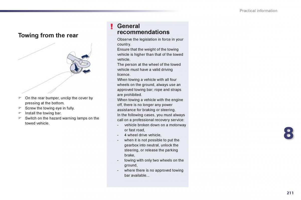 Peugeot 508 owners manual / page 213