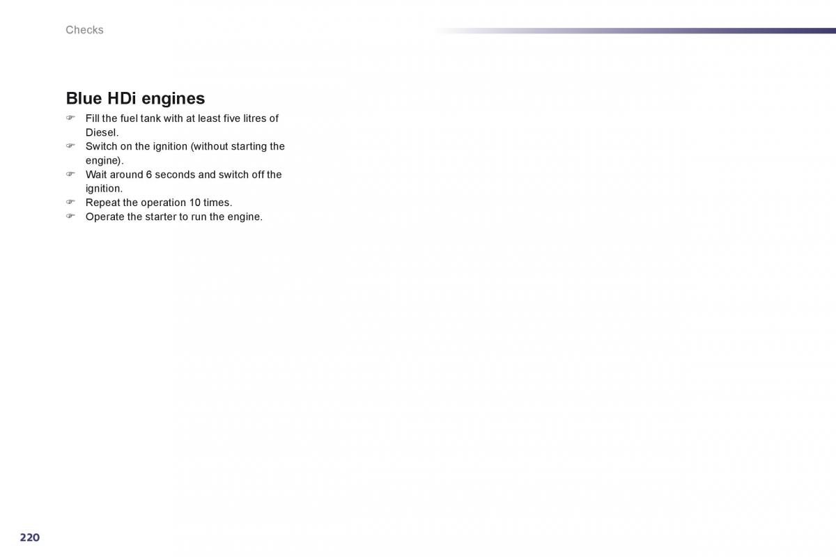 Peugeot 508 owners manual / page 222