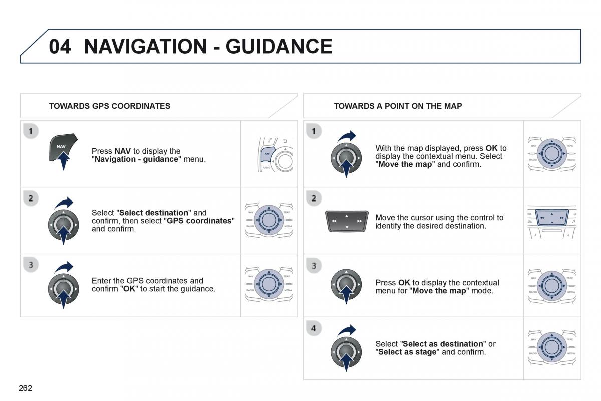 Peugeot 508 owners manual / page 264