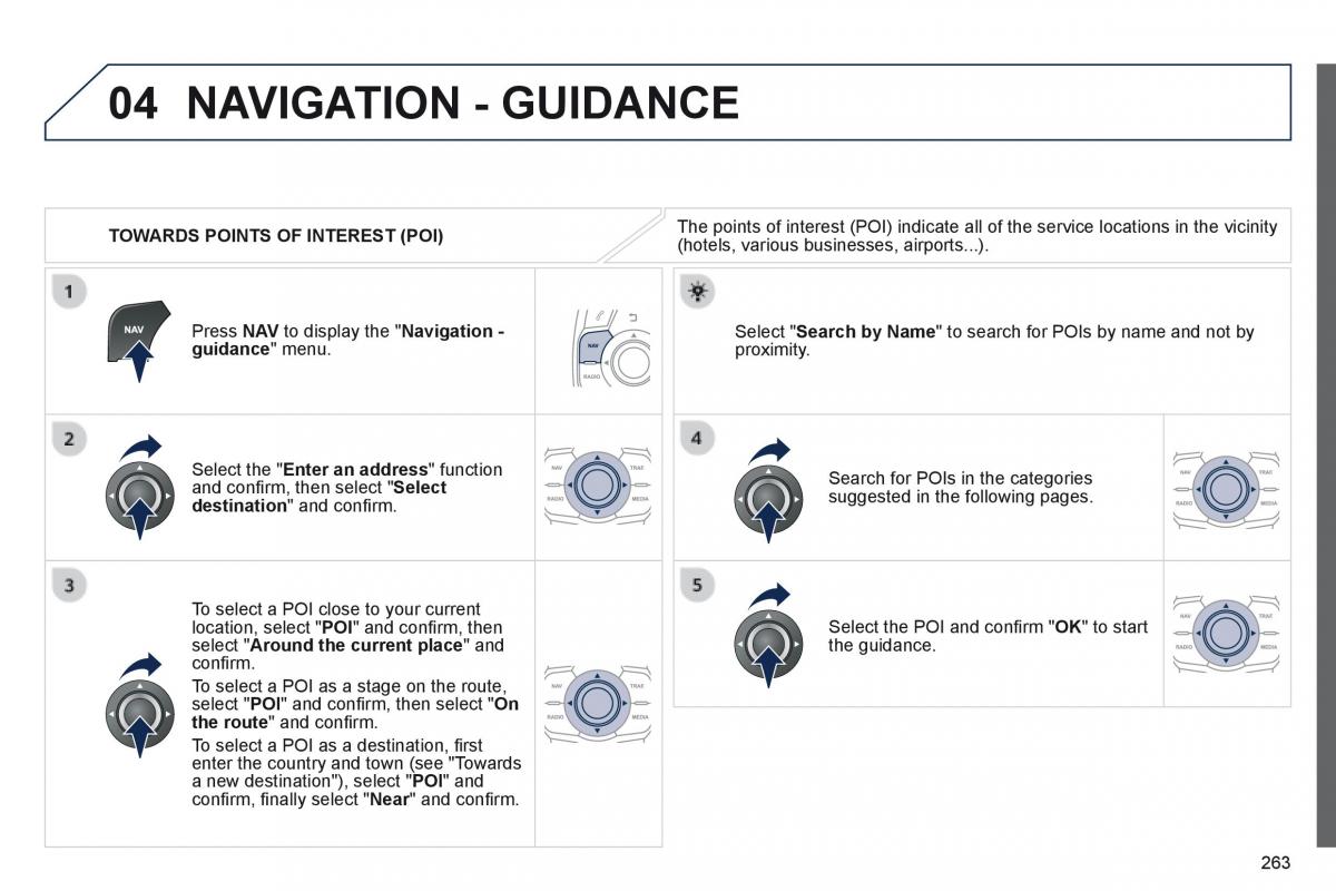 Peugeot 508 owners manual / page 265