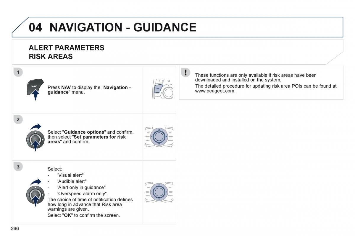 Peugeot 508 owners manual / page 268