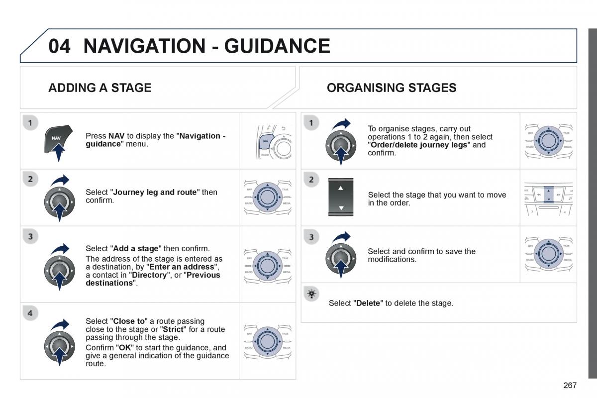 Peugeot 508 owners manual / page 269