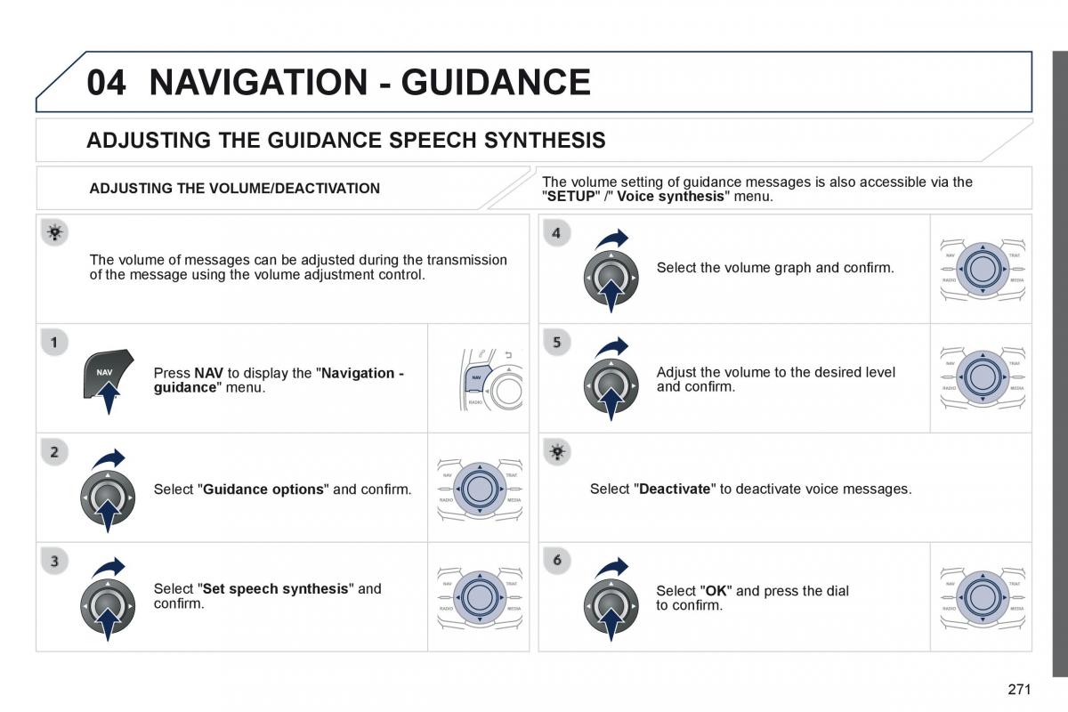 Peugeot 508 owners manual / page 273