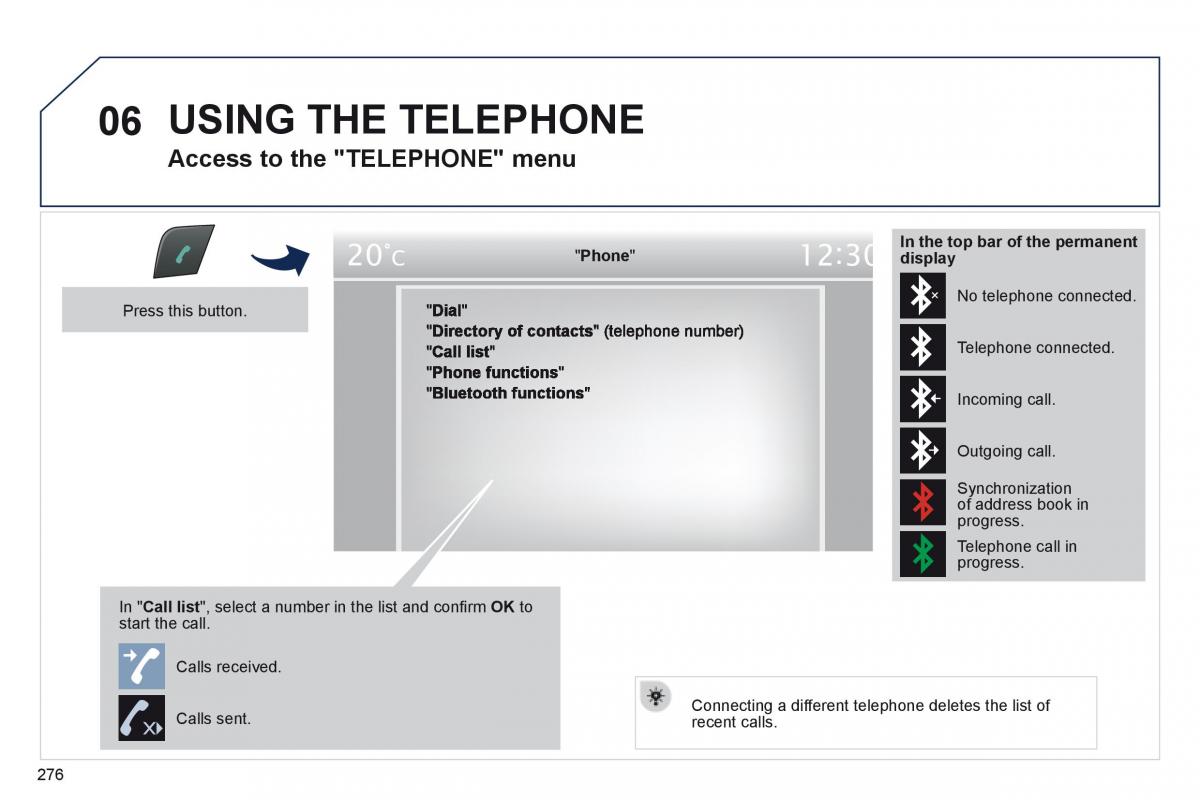 Peugeot 508 owners manual / page 278