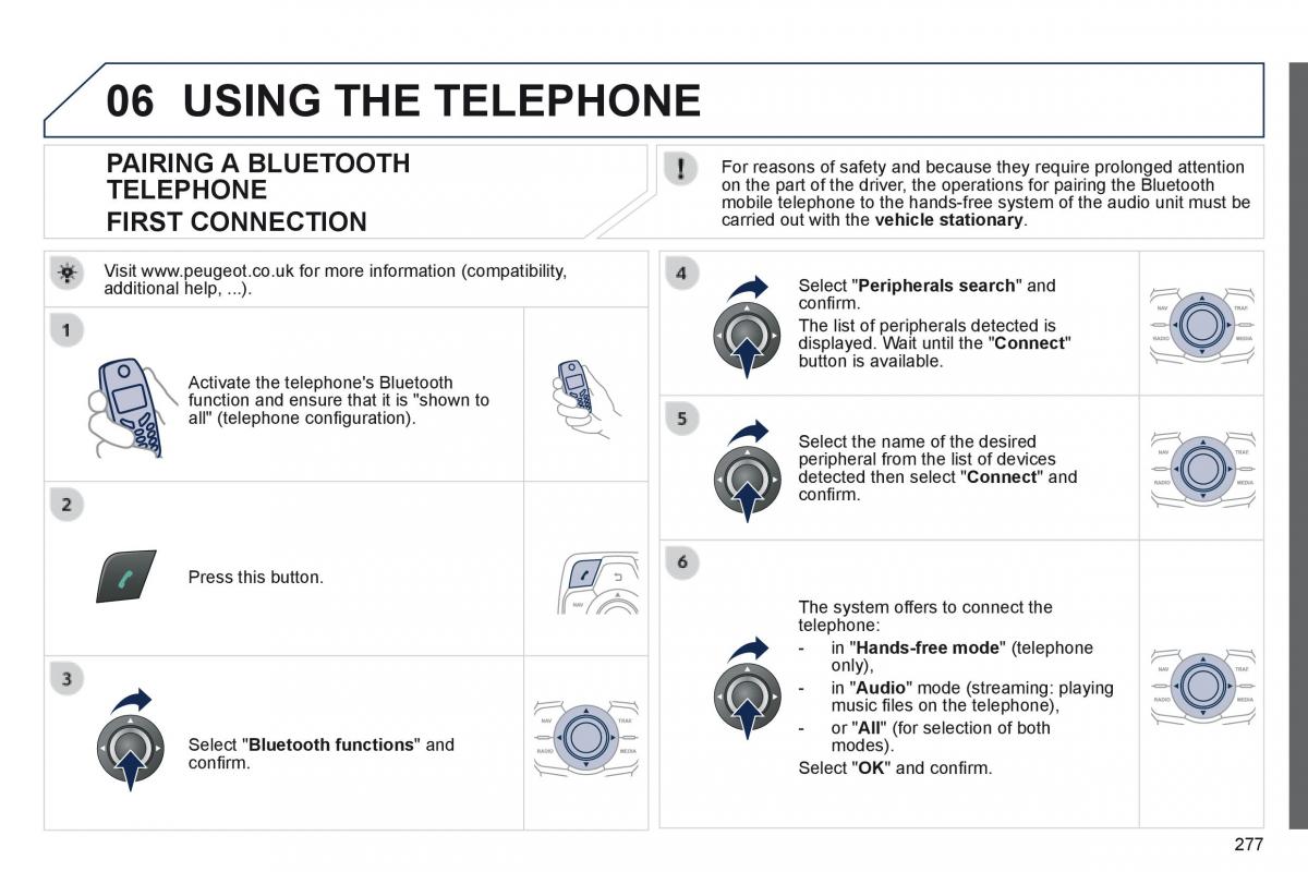 Peugeot 508 owners manual / page 279