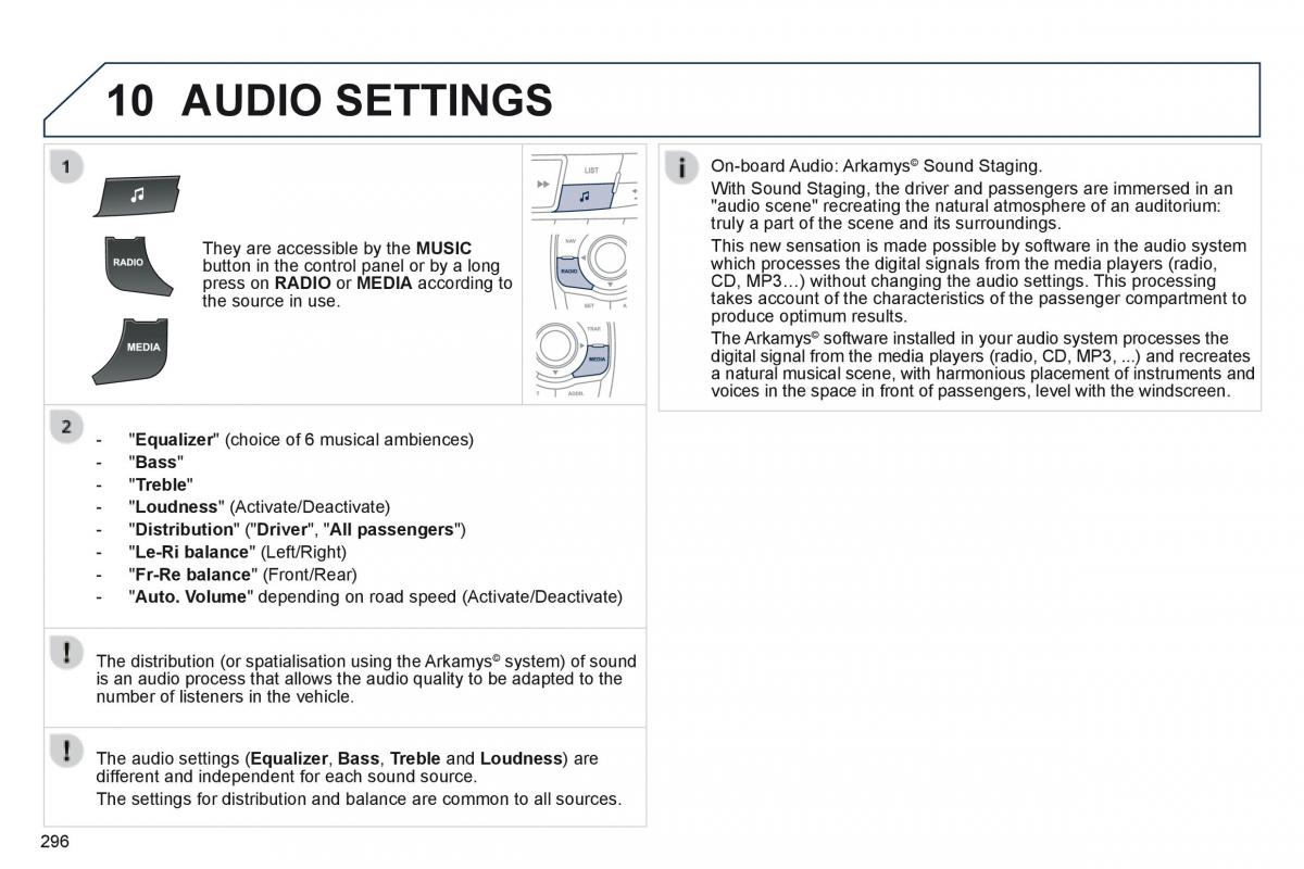 Peugeot 508 owners manual / page 298