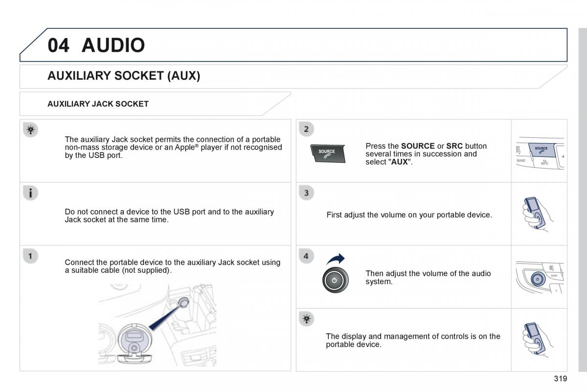 Peugeot 508 owners manual / page 321