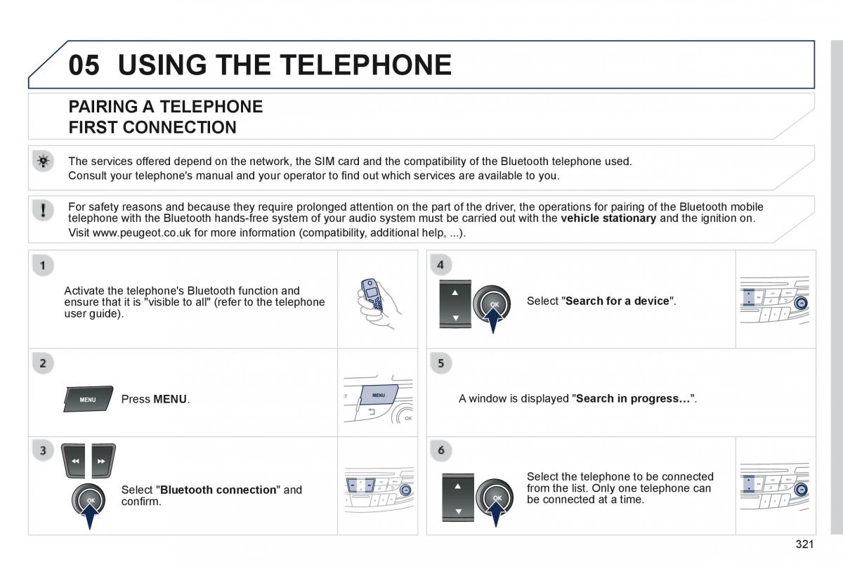 Peugeot 508 owners manual / page 323