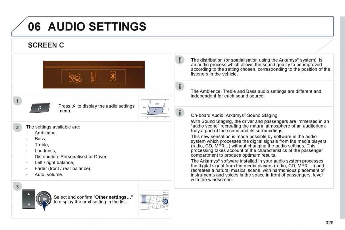 Peugeot 508 owners manual / page 331