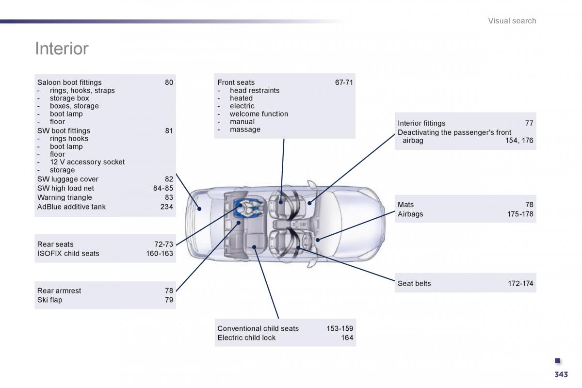 Peugeot 508 owners manual / page 345