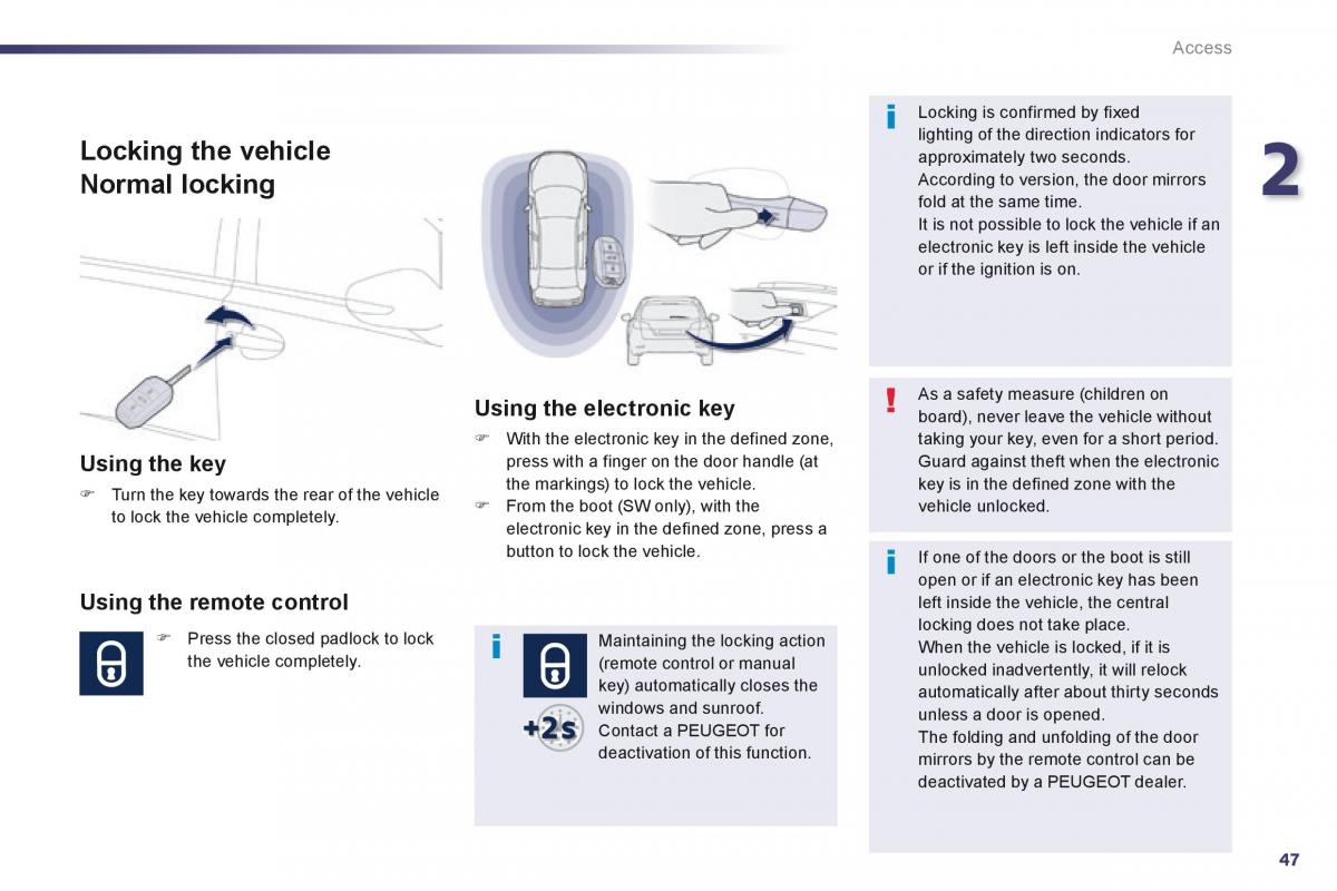 Peugeot 508 owners manual / page 49