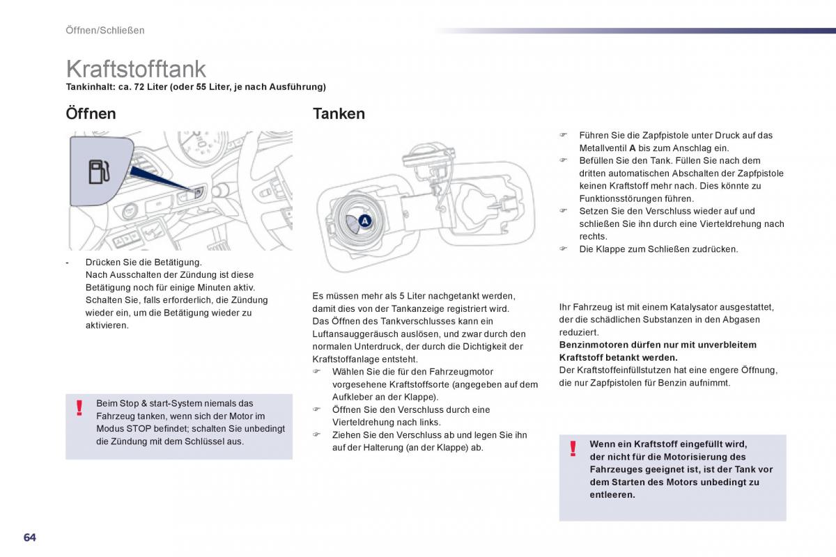 Peugeot 508 Handbuch / page 66