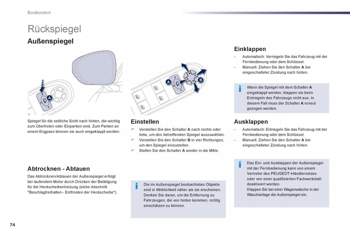 Peugeot 508 Handbuch / page 76