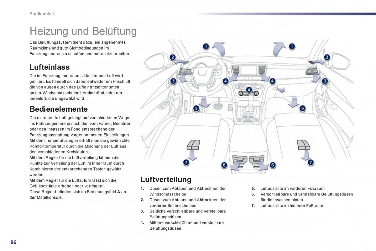 Peugeot 508 Handbuch / page 88