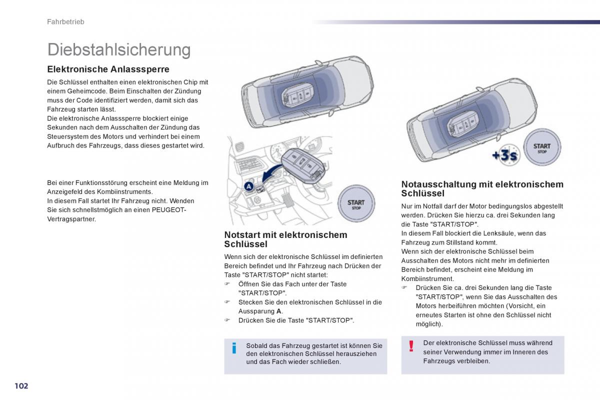 Peugeot 508 Handbuch / page 104