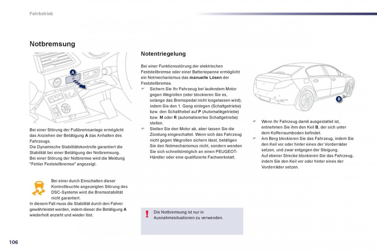 Peugeot 508 Handbuch / page 108