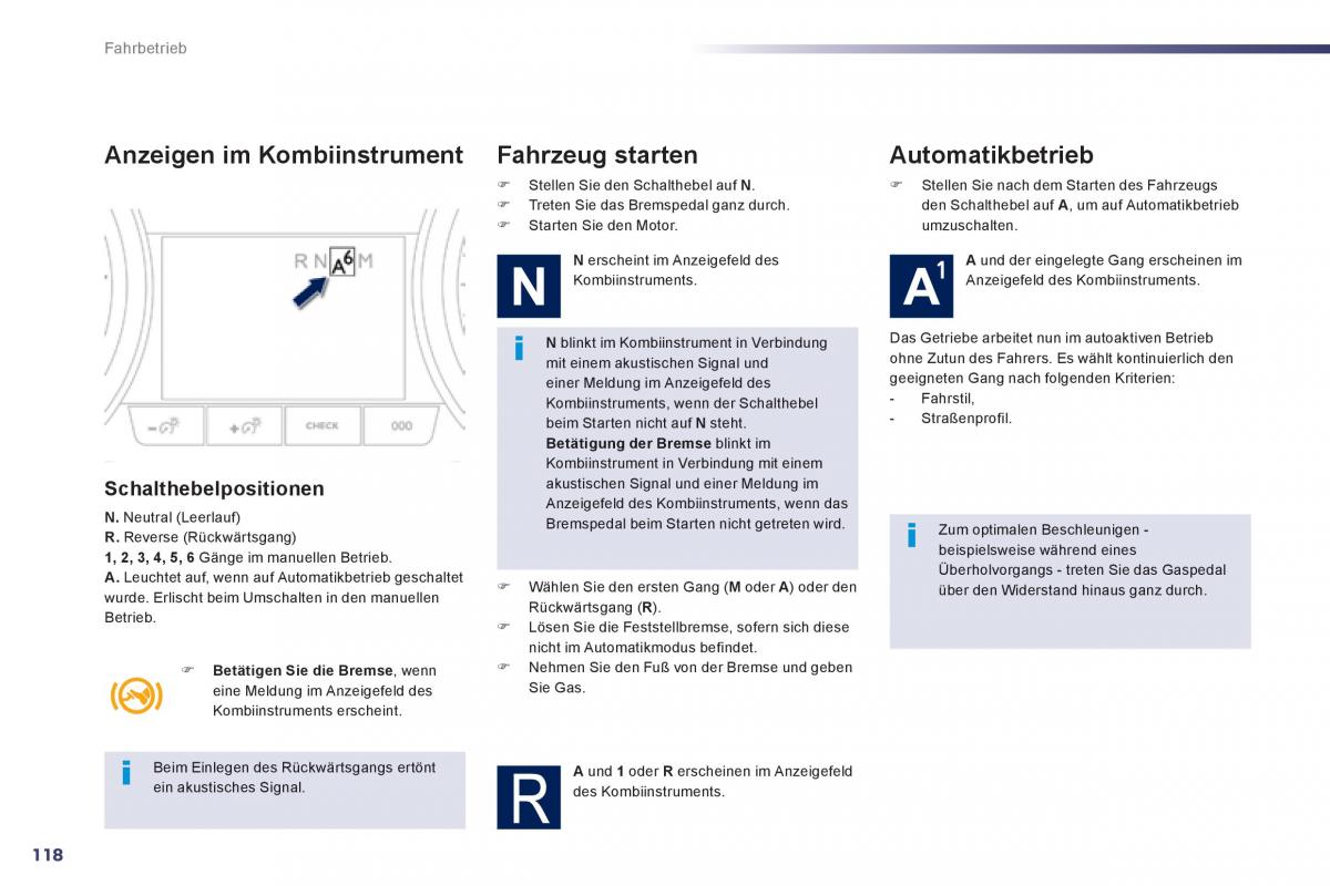 Peugeot 508 Handbuch / page 120