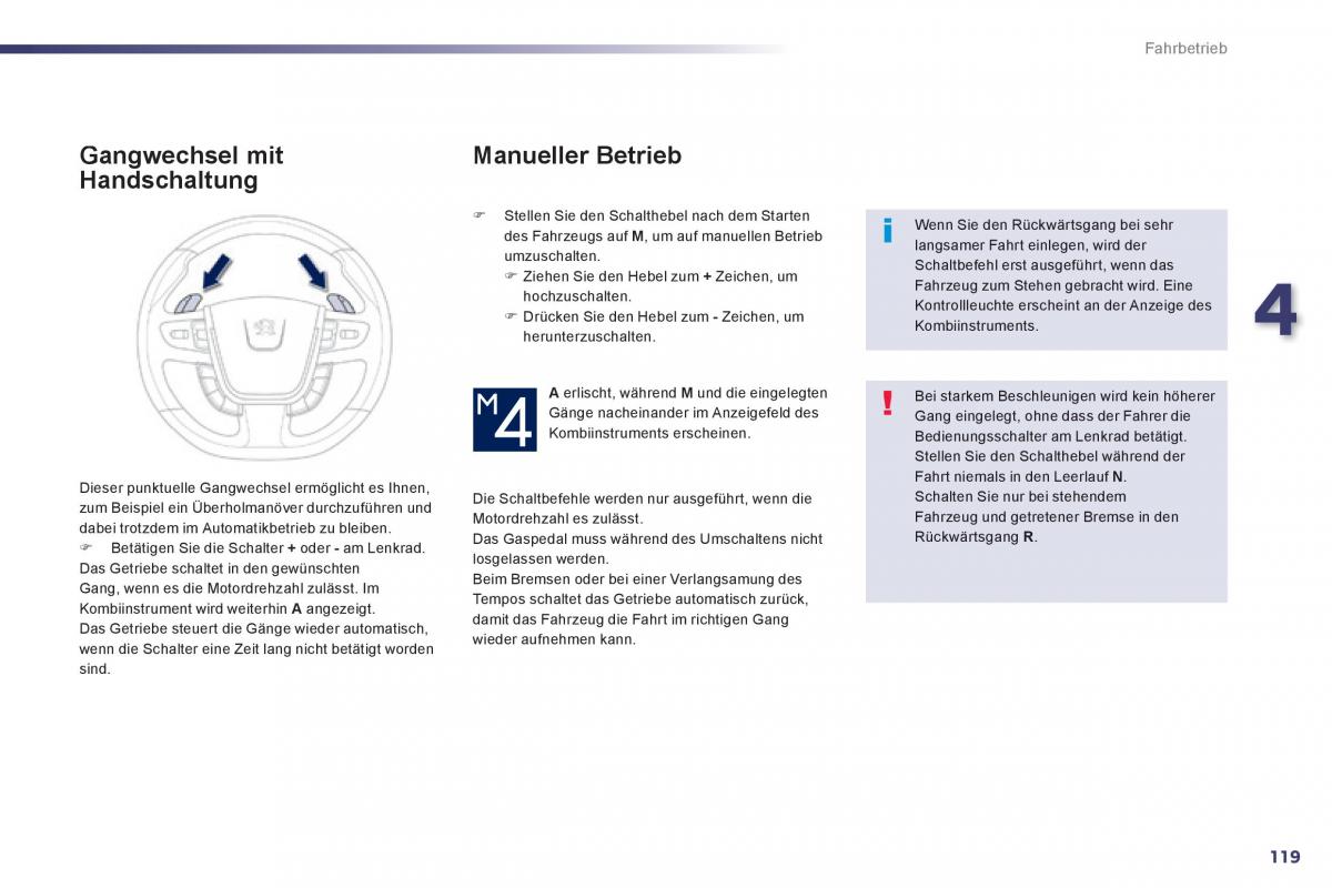 Peugeot 508 Handbuch / page 121