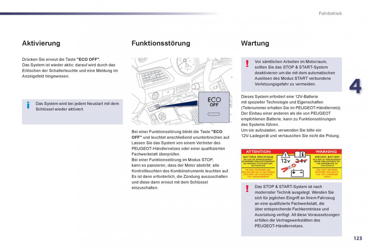 Peugeot 508 Handbuch / page 125