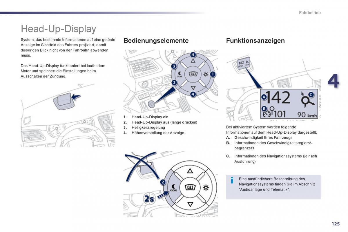 Peugeot 508 Handbuch / page 127