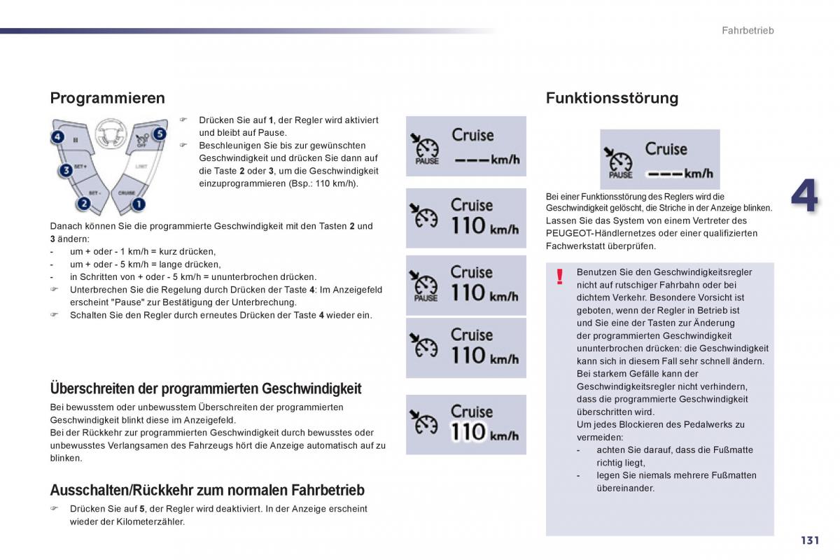 Peugeot 508 Handbuch / page 133