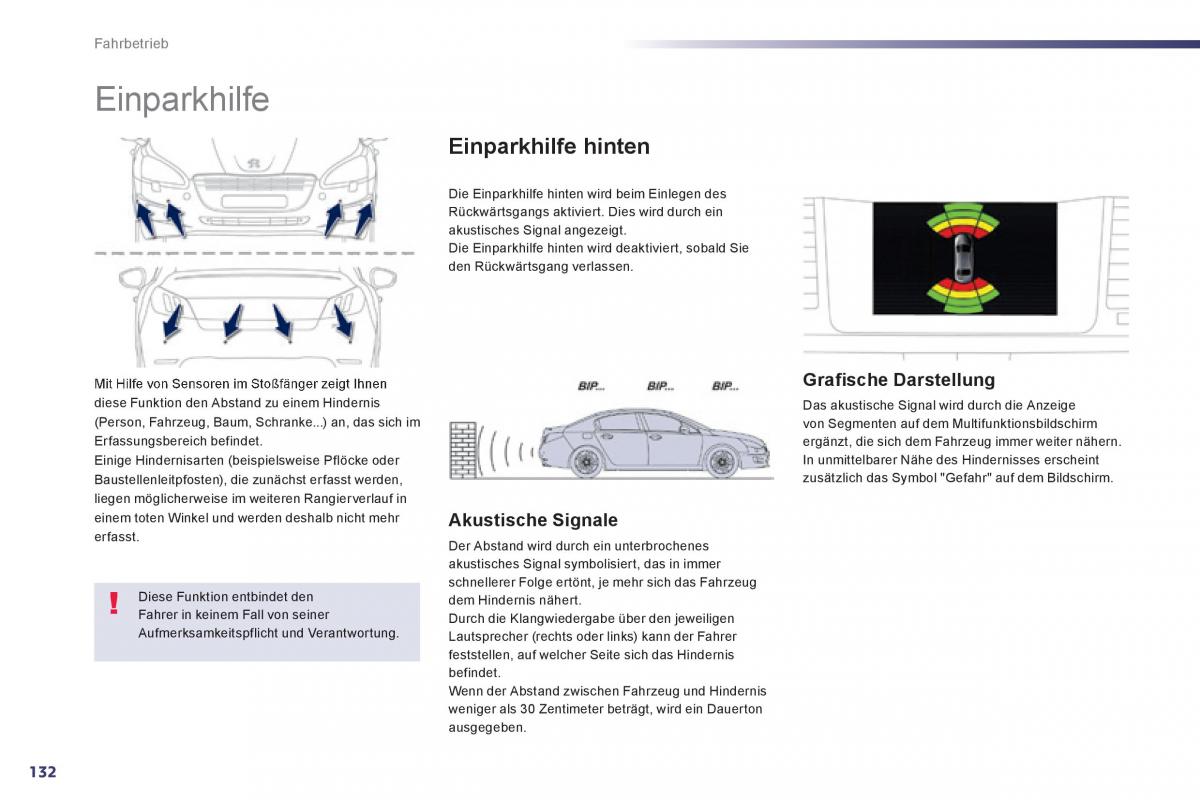 Peugeot 508 Handbuch / page 134