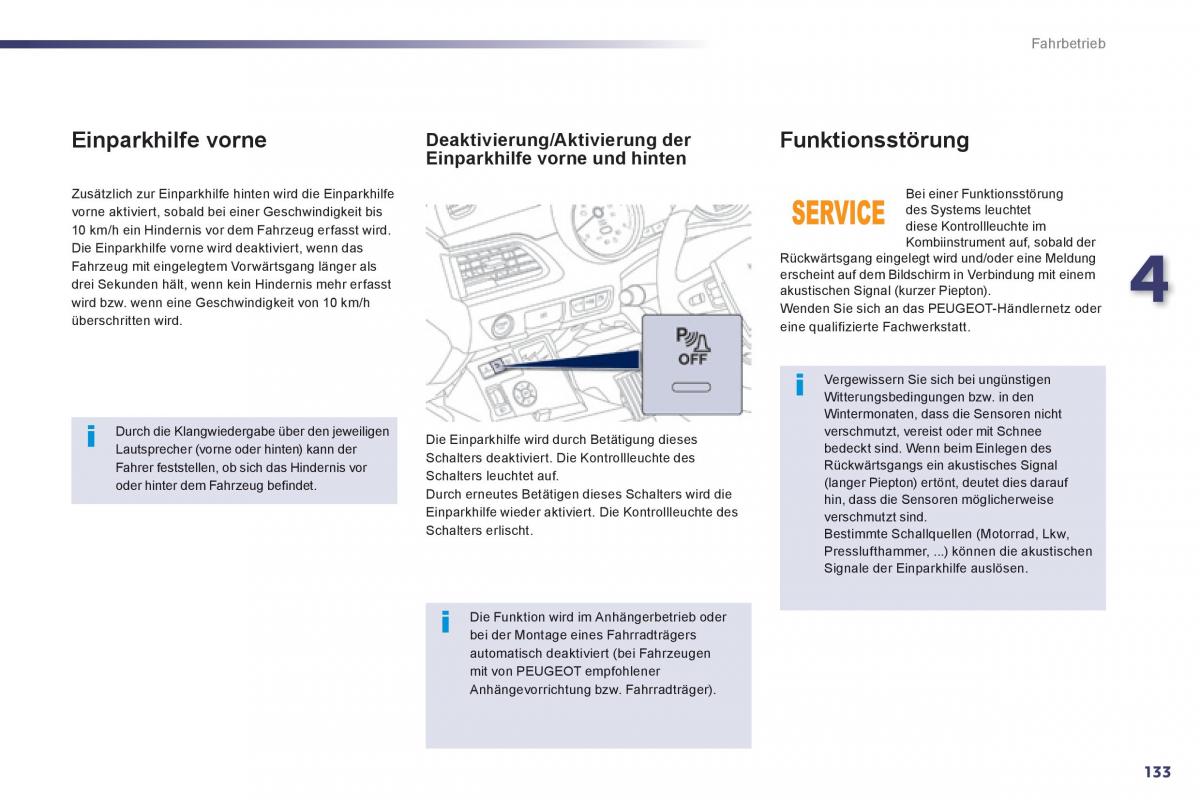 Peugeot 508 Handbuch / page 135