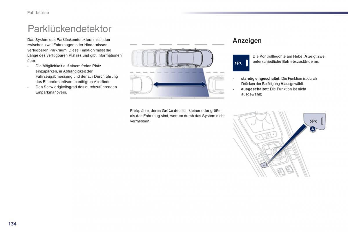 Peugeot 508 Handbuch / page 136