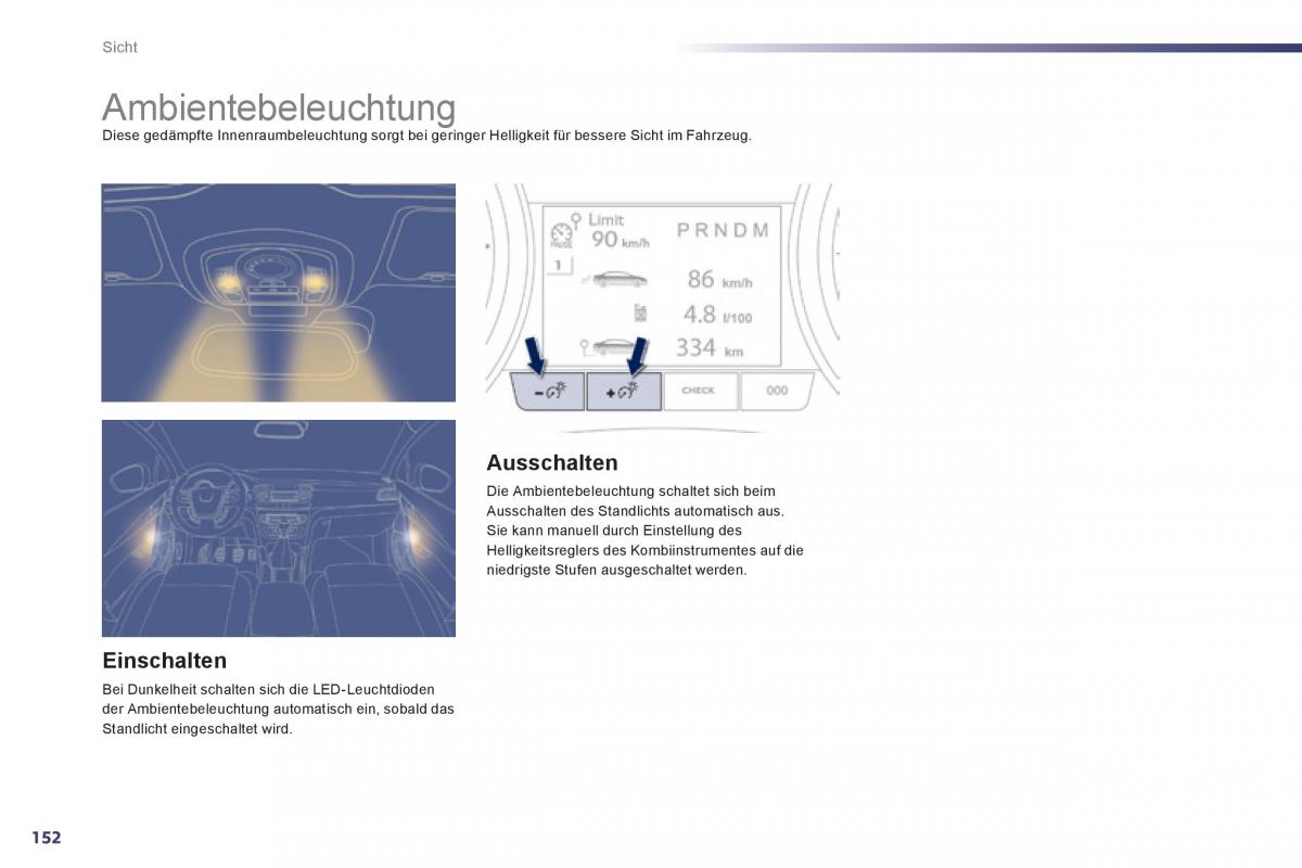 Peugeot 508 Handbuch / page 154