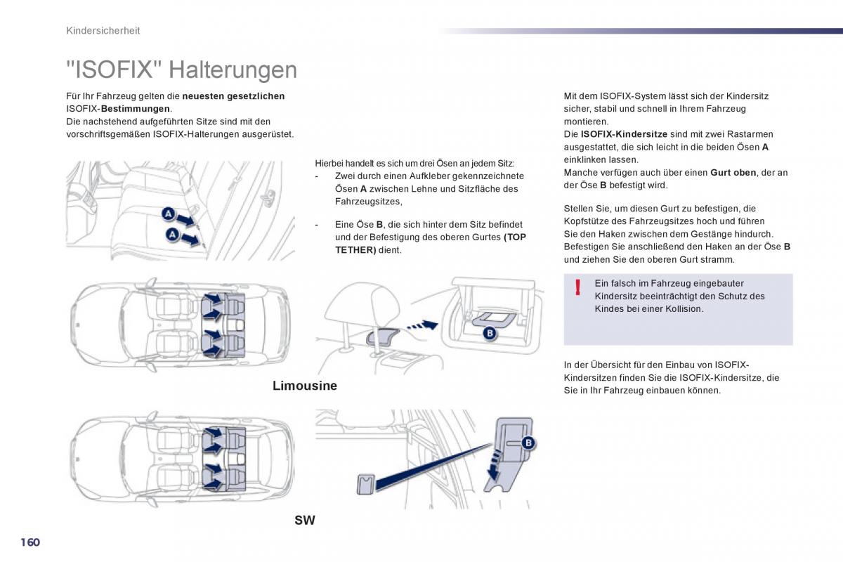 Peugeot 508 Handbuch / page 162