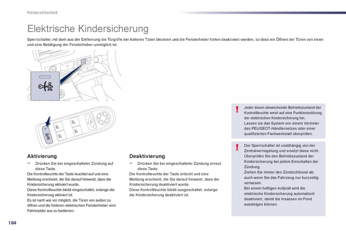 Peugeot 508 Handbuch / page 166