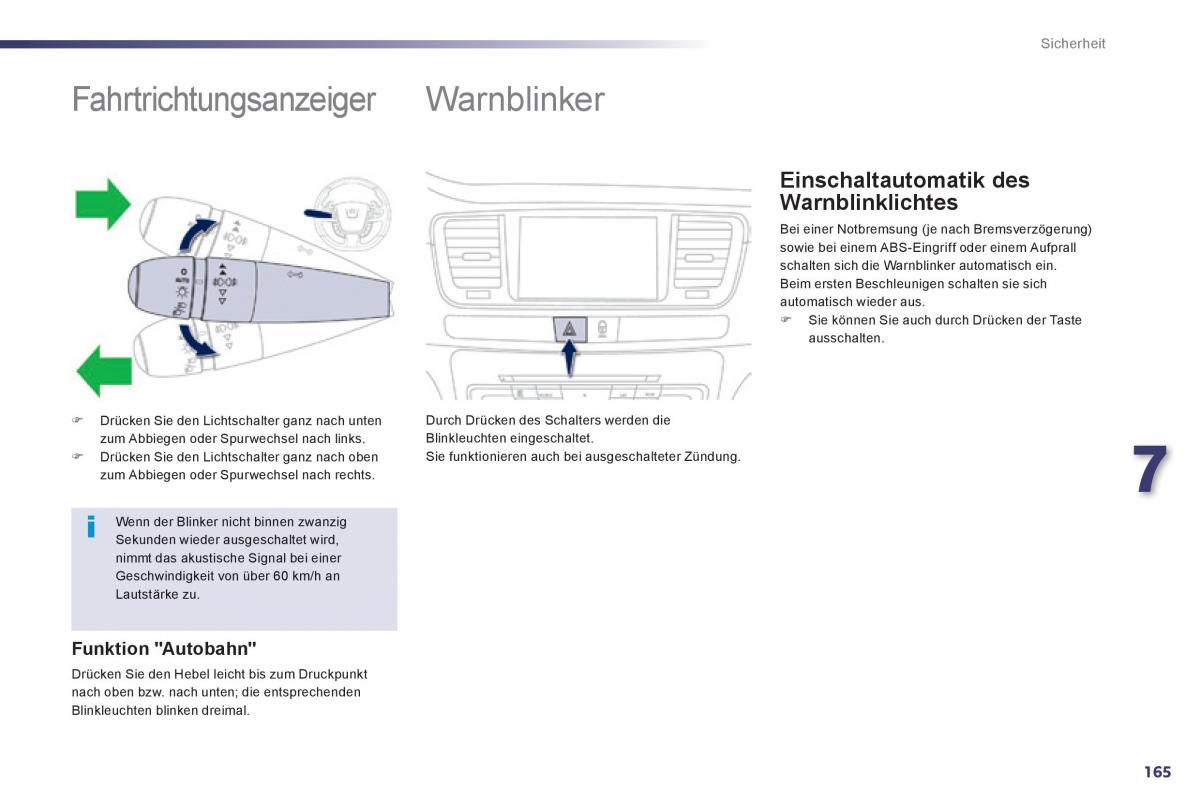 Peugeot 508 Handbuch / page 167