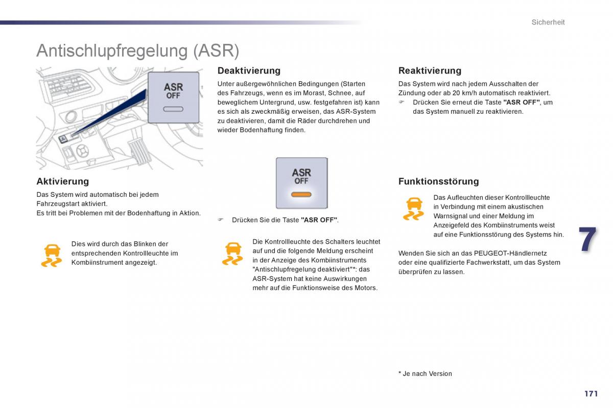 Peugeot 508 Handbuch / page 173