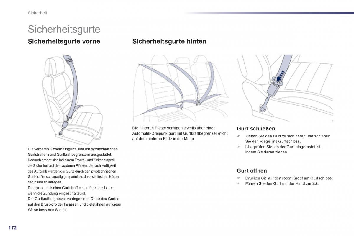 Peugeot 508 Handbuch / page 174