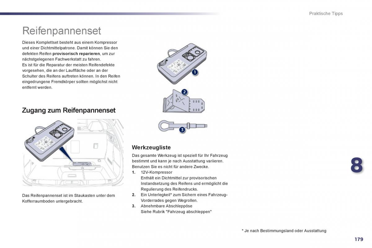 Peugeot 508 Handbuch / page 181