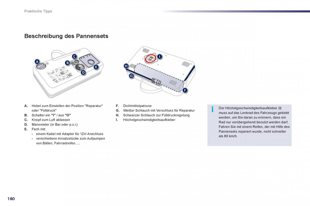 Peugeot 508 Handbuch / page 182