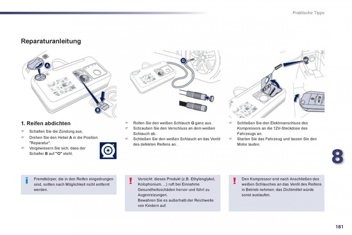 Peugeot 508 Handbuch / page 183