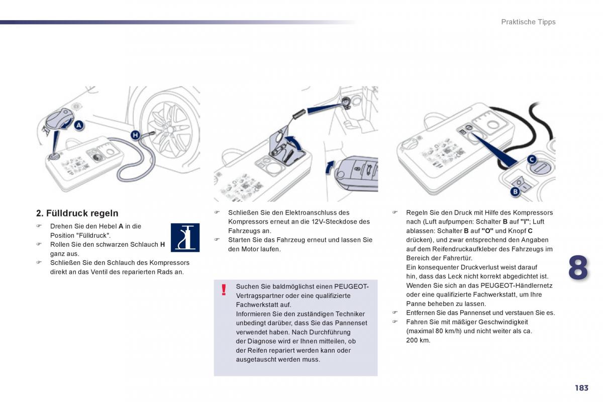 Peugeot 508 Handbuch / page 185