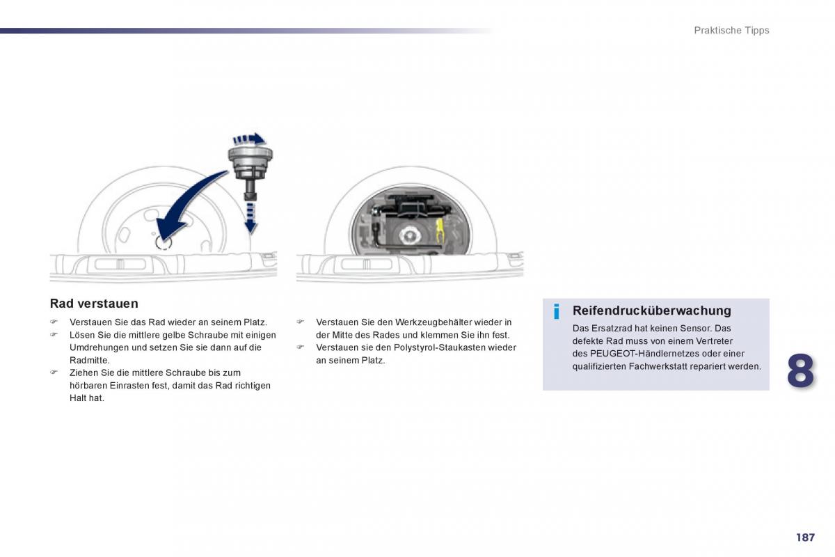 Peugeot 508 Handbuch / page 189