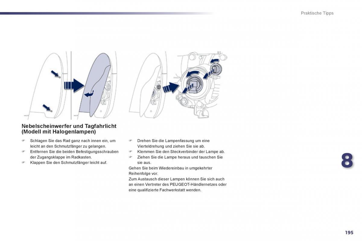 Peugeot 508 Handbuch / page 197